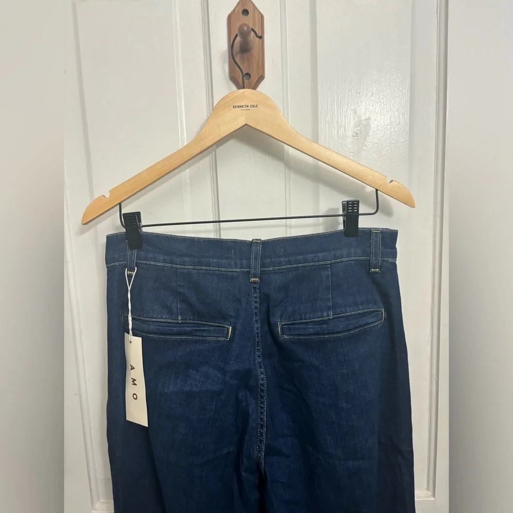 AMO CJ Pant High Rise Wide Leg Jeans Size 30